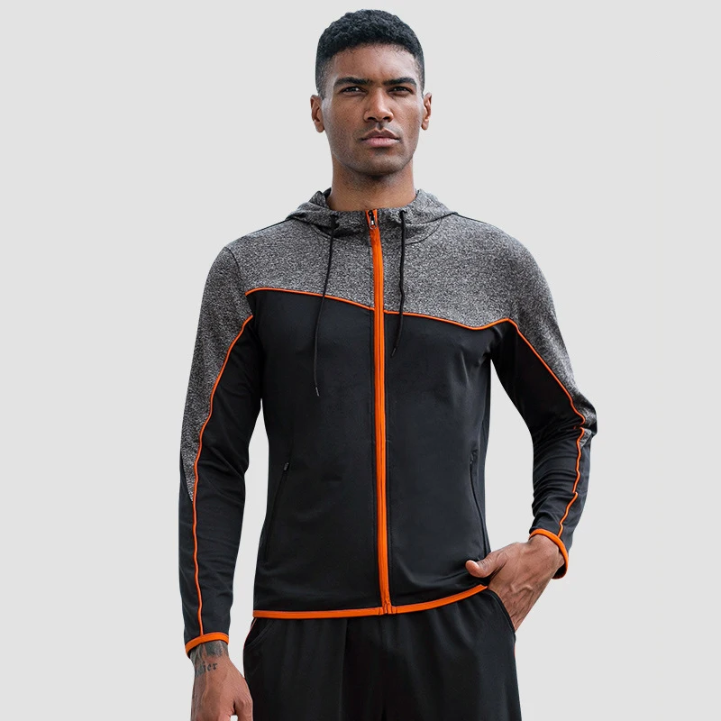 Новинка мужские толстовки с капюшоном зимние спортивные куртки для бега уличная