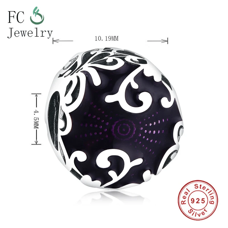 

Fit Original Charm Bracelet 100% 925 Silver Evil Queen's Black Magic Bead Charms For Women Jewelry Berloque