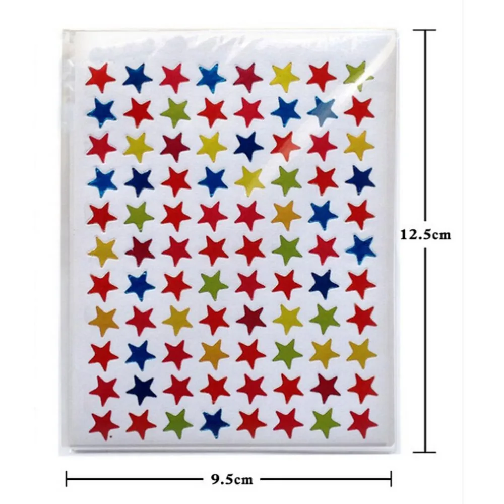 2018 nuevo 10/hoja pegatinas en forma de estrella etiquetas para ni&ntilde;os de la escuela lindo maestro recompensa pegatina regalo jard&iacute;n de infantes chico cuerpo de la mano-3