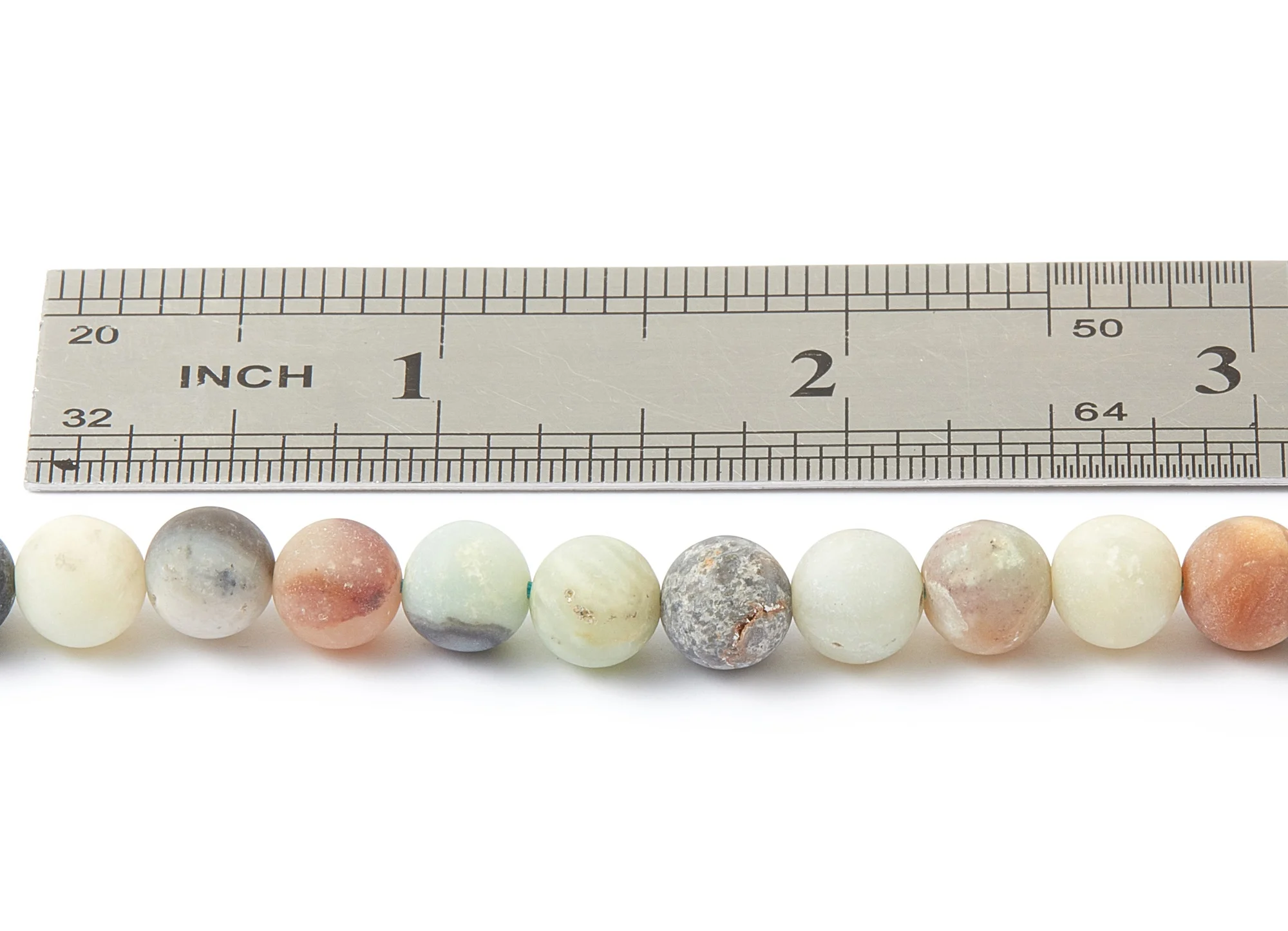 

Round Gemstone Beads - Matte China Amazonite Beads - 15.15" / 49PCS / 1 Strand - 8x8mm - Gemstone Beads - NS1012B