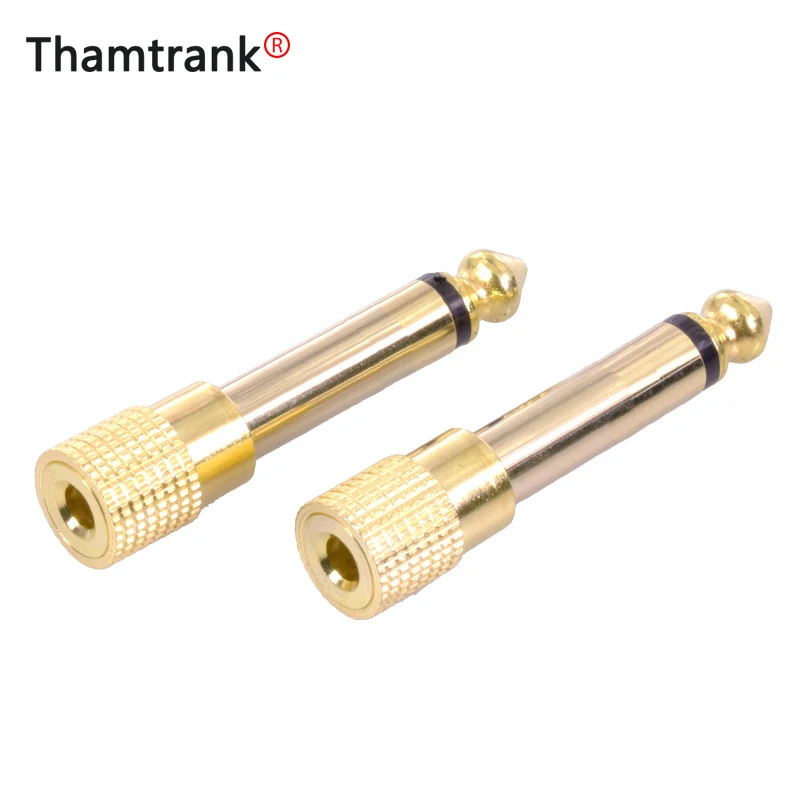 1 шт. Позолоченный разъем для микрофона 6 35 мм|Соединители| |