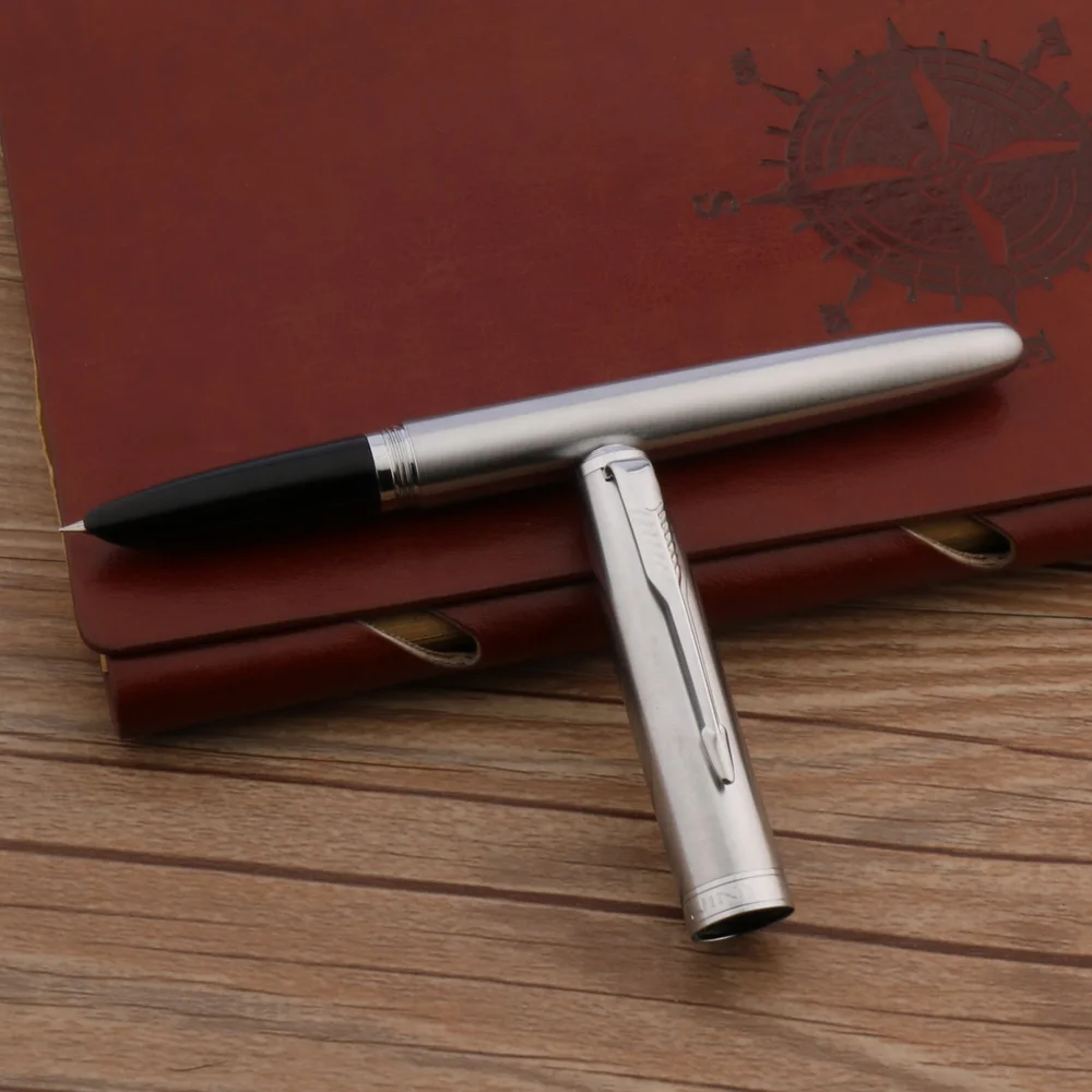 Перьевая ручка Jinhao 85 нержавеющая сталь | Канцтовары для офиса и дома