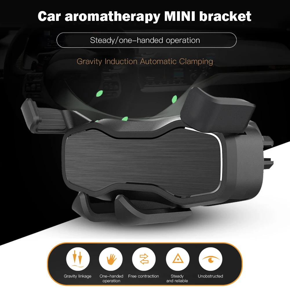 

Car Aromatherapy Mini Stand Mini Gravity Telescopic New Phone Holder Air Vent Mount With Auto Lock Auto Release Interior Supplie