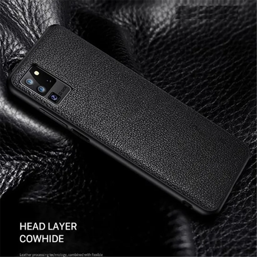 

Чехол из натуральной кожи для Samsung Galaxy S20 S20 Plus Чехлы для Samsung S20 Ультра чехол класса люкс из воловьей кожи бизнес-чехол-накладка для телефона