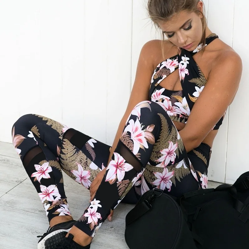 

Seamless Yoga Set Sport Wear Women Gym Workout Fitness Clothing Female Sport Suit High Waist Legging Sports Bra Set