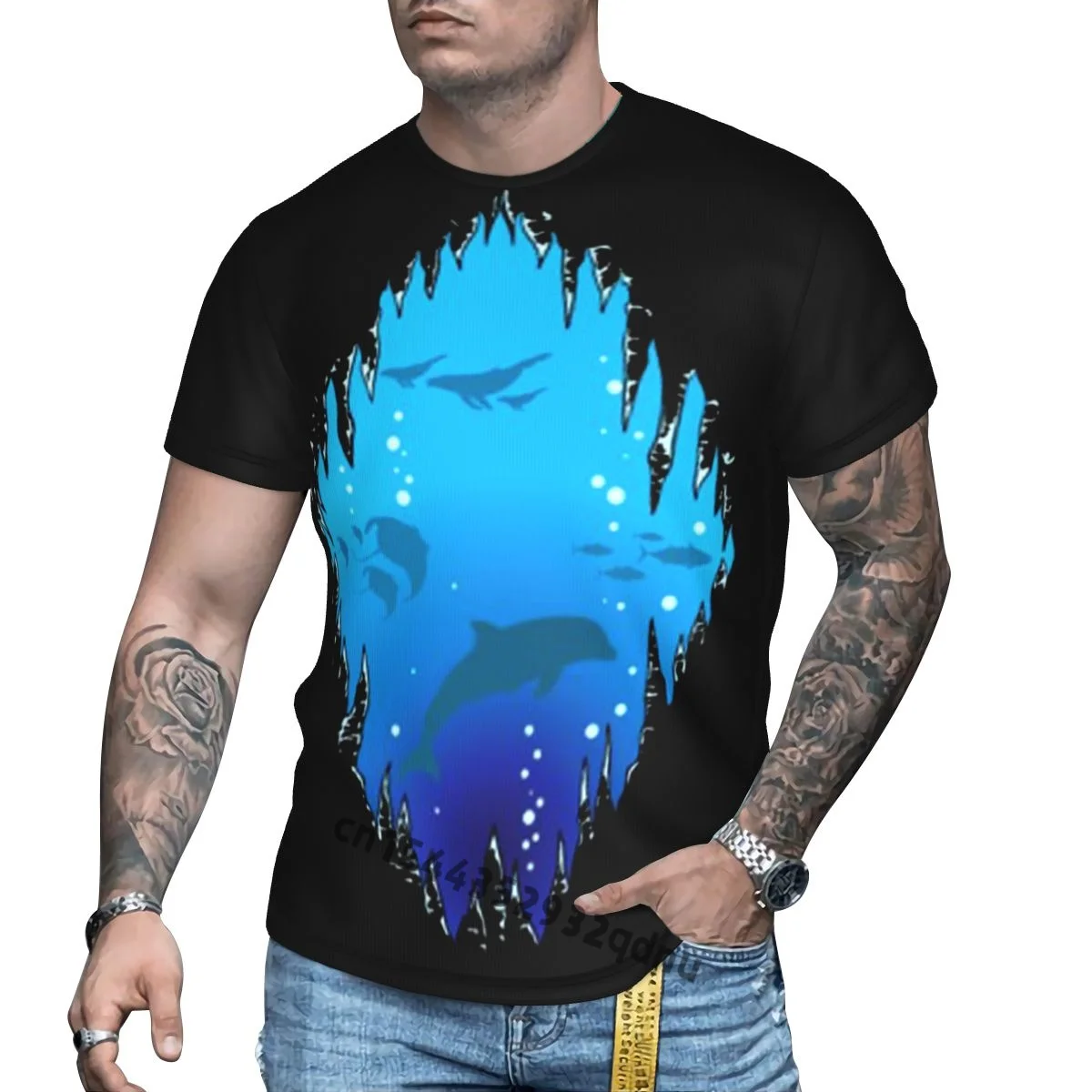 

The new Animal World Of The Ocean Men's t-shirt Women T shirts S Oversize t-shirt