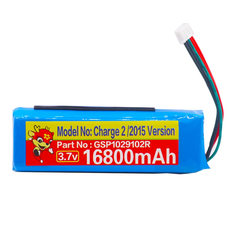 Аккумулятор GSP1029102R большой емкости 16800 мАч для JBL Charge 2 Plus + charge 3 версия 2015 батареи