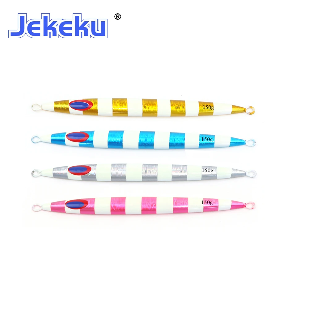 

JEKEKU NEW 4Pcs 120g 150g 200g 250g Lead Jig Fish Sea Bass Lure Artificial Bait Lead Lure Deep Sea Lure