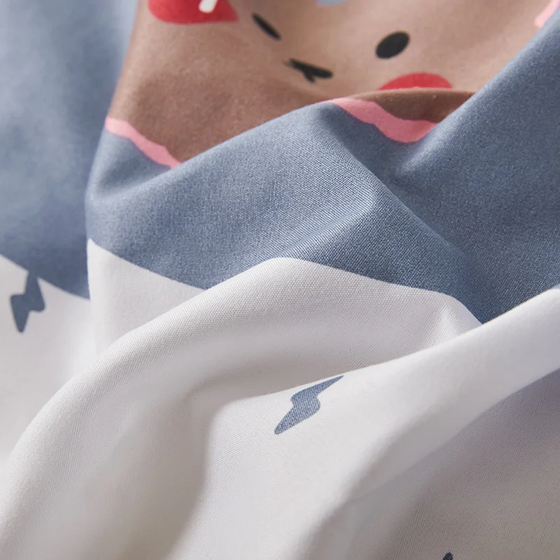 

Poly 2 Pillow Shams And 1 Bed Sheet Queen ,King ,Twin ,Full Size,4 Pieces Bedding Set 1 Duvet Cover