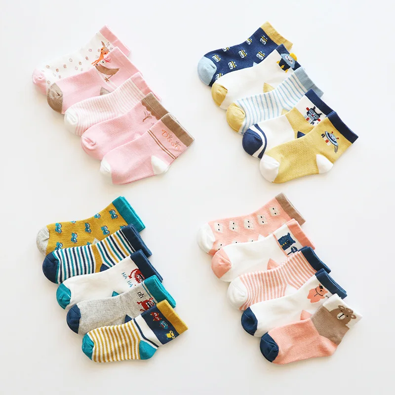 Детские носки для мальчиков и девочек мультяшный динозавр космос робот обувь