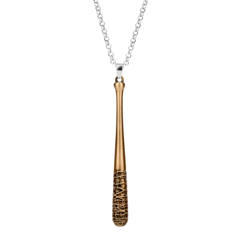 

The Walking Death Baseball Bat Necklace for Women Men Pendant Choker Jewellery Necklaces for Teen Girls