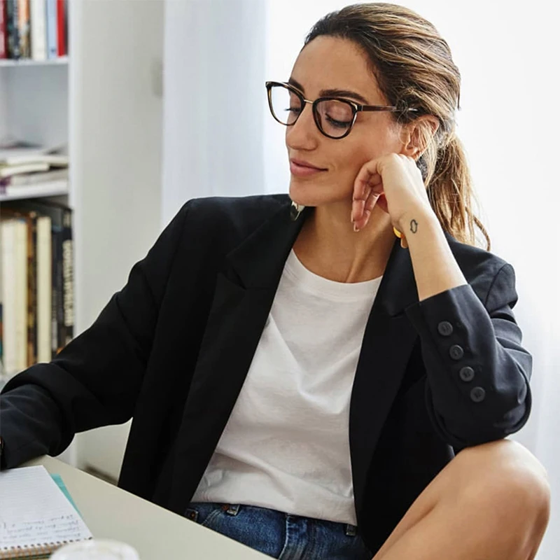 Женские очки кошачий глаз Ретро стиль высокое качество компьютерные для женщин