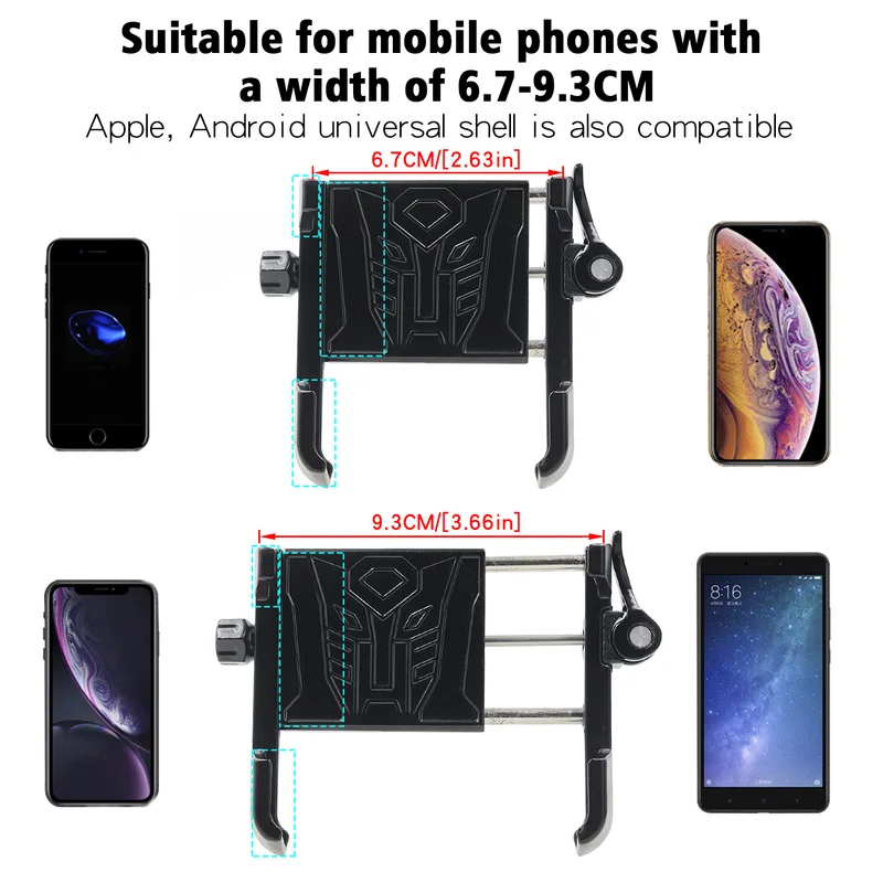 Quick release Bicycle Phone Holder Adjustable Bick riding mobile phone bracket For Motorcycle handlebar mount for iphone Xiaomi |