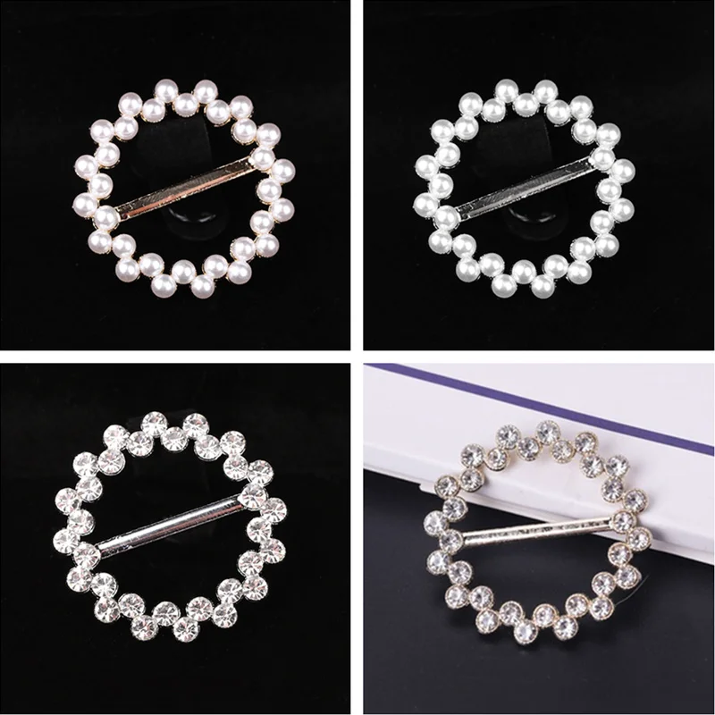

Wings Brooches Pearl Round Brooch Clothes Hem Button For Scarf Rhinestone Brooch Scarf Accessories Jewelry