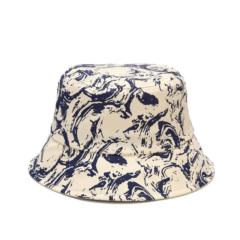 

Graffiti Print Cotton Bucket Hat Fisherman Hat Outdoor Travel Hat Sun Cap Hats for Men and Women 144