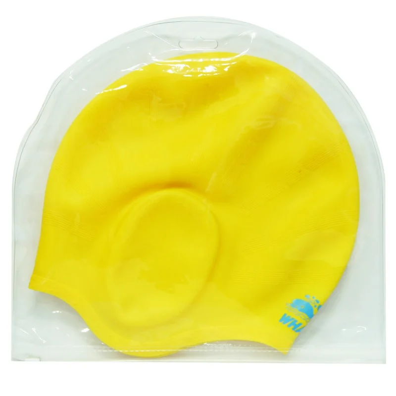 

Adults Swimming Caps Men Women Long Hair Waterproof Swim Pool Caps Ear Protect Large Natacion Badmuts Silicone Diving Hat