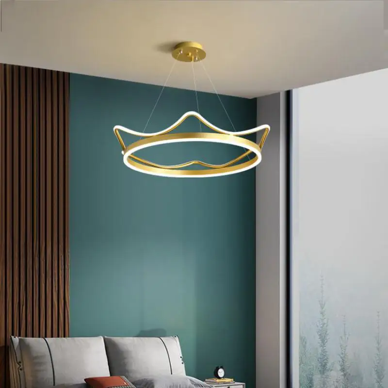 Современный светодиодный алюминиевый подвесной светильник в форме короны