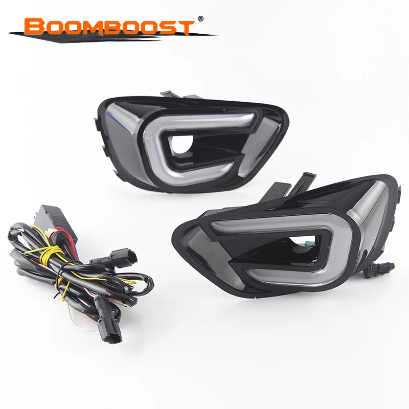 

Waterproof and Anti - fog For Jeep Guide 6 Wires Steering function Daytime Running Light 2011-2016 Yellow+White Turn signal