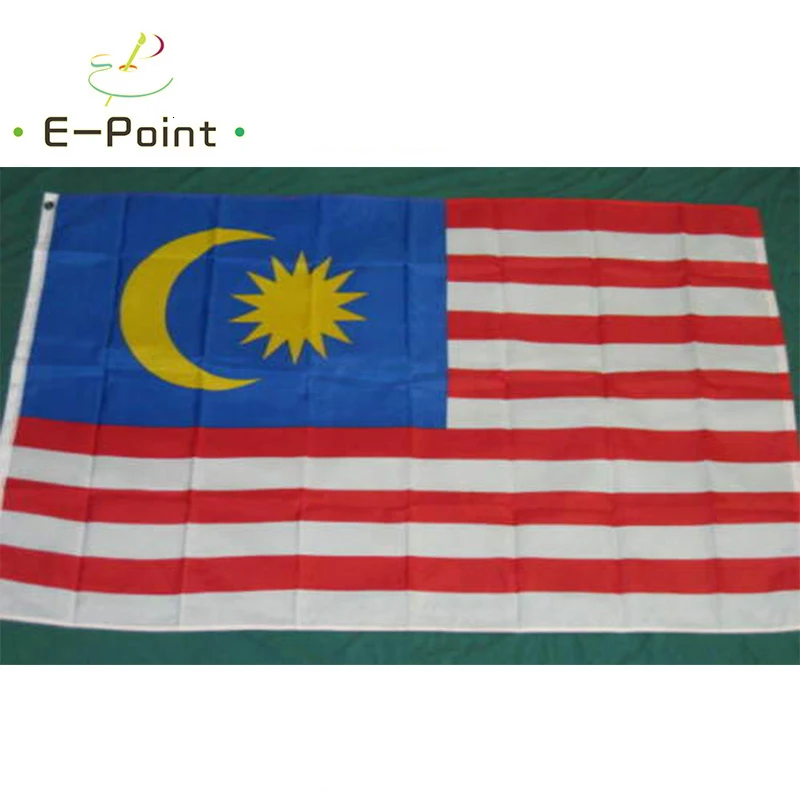 

Национальный флаг Малайзии, размер 2 фута * 3 фута (60*90 см), размер 3 фута * 5 футов (90*150 см), рождественские украшения для дома, флаг, баннер