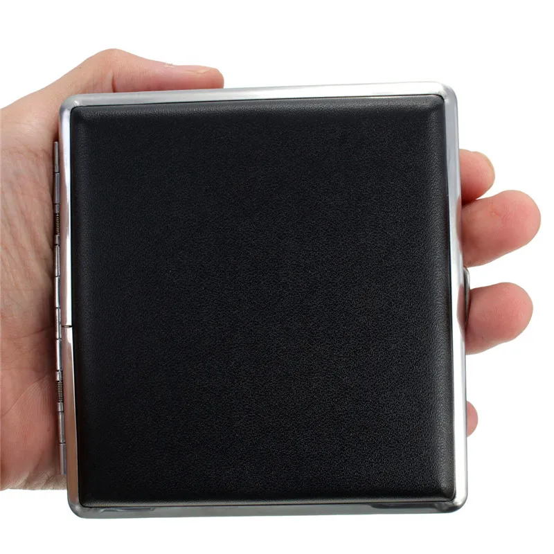 Изысканный Подарочный чехол для сигареты Черный Карманный кожаный