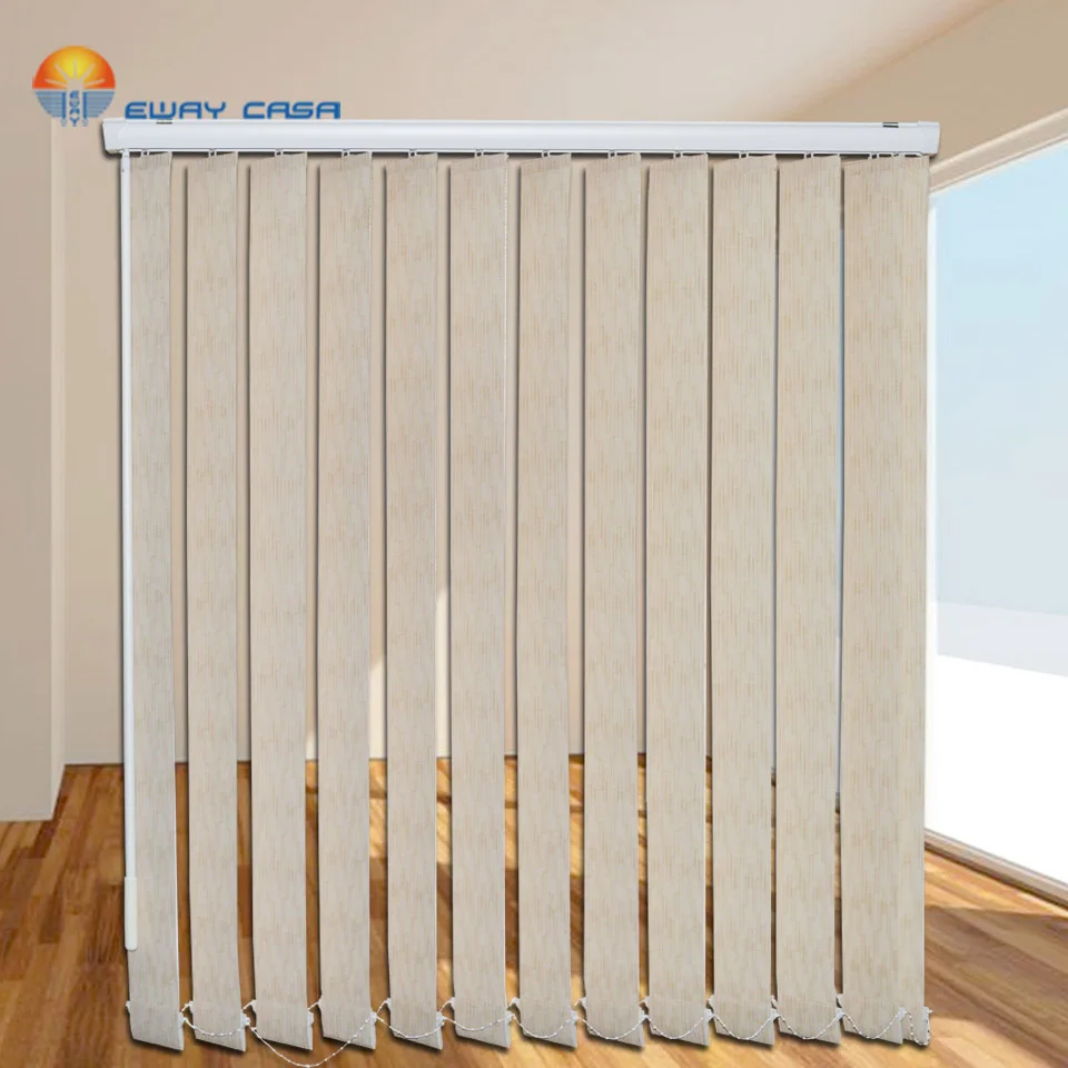 Вертикальные жалюзи из полупрозрачной ткани по индивидуальному заказу