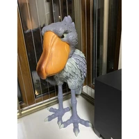 62cm large simulation bird statue resin shoebill sculpture living room shop decoration animal figurines nordic modern home decor