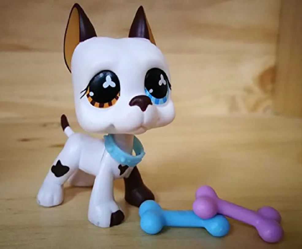 Pet Shop Great Dane #577 Собака Щенок с магнитом прозрачный колышек аксессуарами игрушки