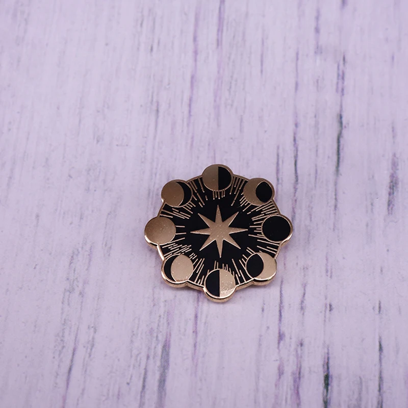 Значок с изображением красивой Луны wicca языческое волшебное дополнение |