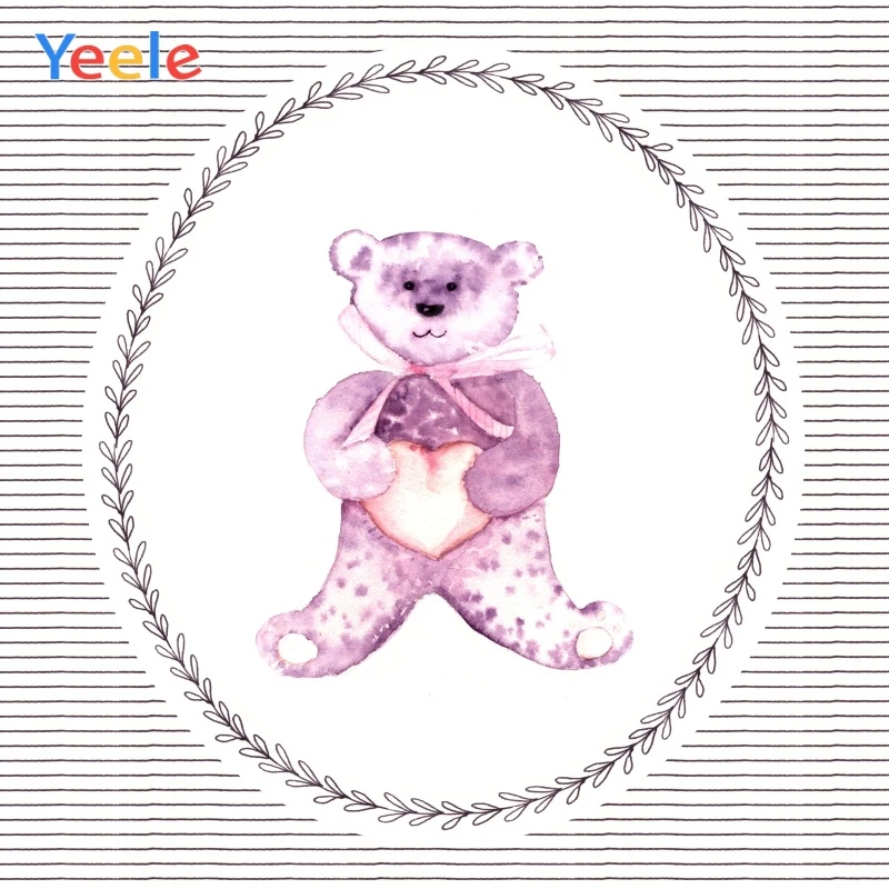 Yeele Baby Shower вечерние портрет игрушечного медведя новые рождения фоны для