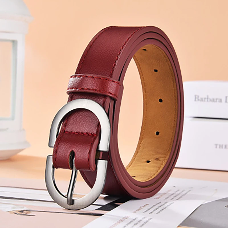 

A001 New double D buckle ladies belt All-matchblack simple women decoration youth waist belt Korean fashion belts for woman