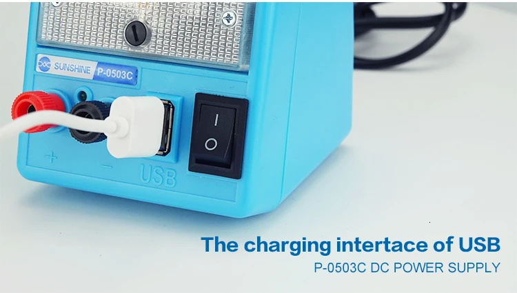 Sunshine P-0503C Портативный Напряжение регулятор Регулируемый DC Питание с USB Порты и разъёмы телефона 5В 3A постоянного тока Регулируемый Питание
