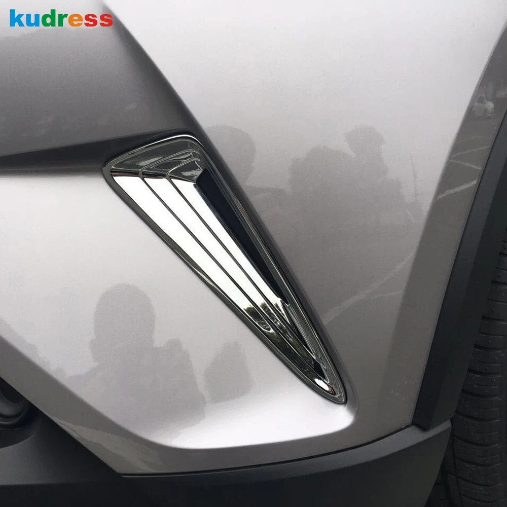 Для Toyota CHR C-HR внешний ABS Хром передний бампер боковая решетка крышка отделка передняя противотуманная фара протектор Аксессуары