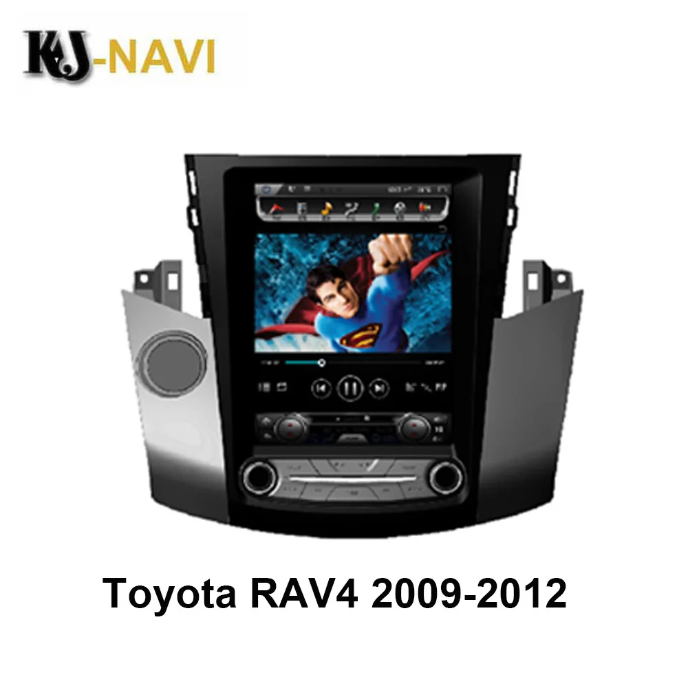 

KJ-NAVI Автомобильный мультимедийный аудиоплеер с вертикальным экраном Tesla, автомобильный GPS-навигатор Android 9,0 для Toyota RAV4 2009-2012