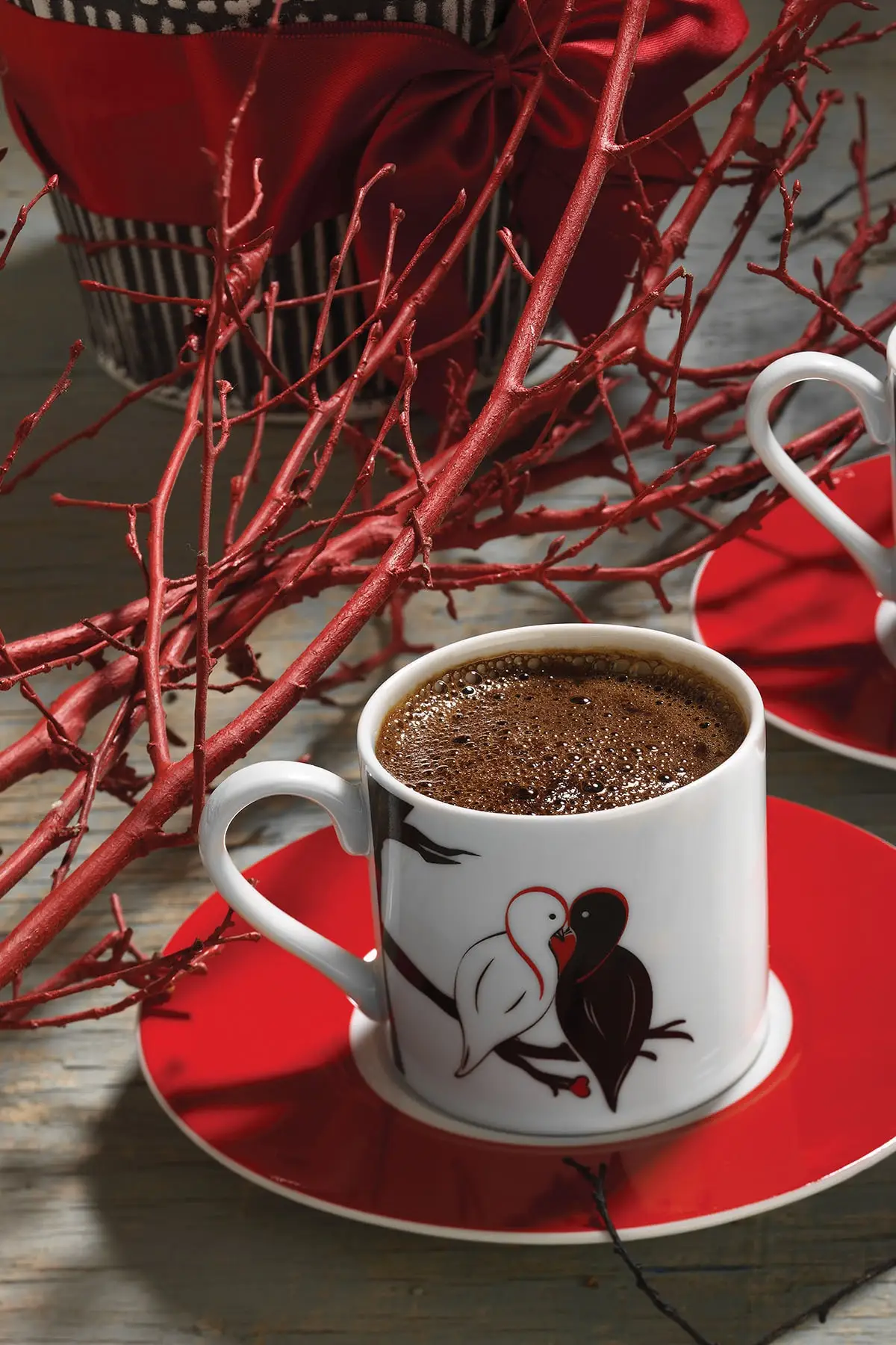 

Set of 2 Dream Patterned Coffee Cups for Stylish and Elegant Lovers Ktahya Porselen