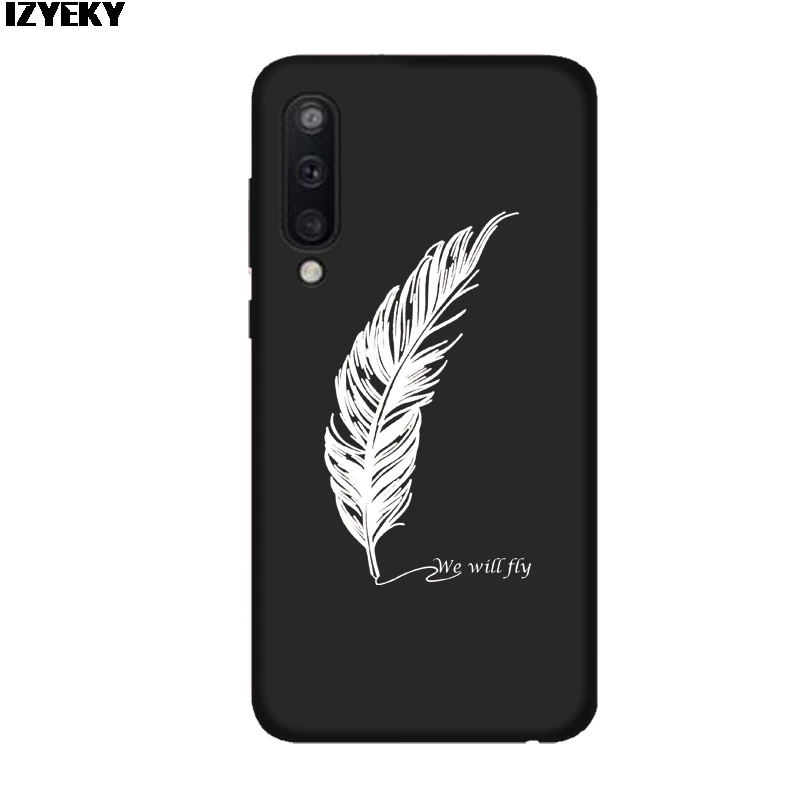 Мягкий чехол с пером динозавра для Samsung galaxy A50 A30 A10 A20 A20e A40 A60 A70 M10 M20 M30 S10 S9 S8 Plus S7 edge