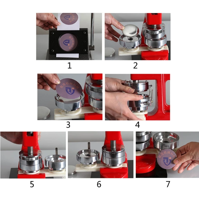 

1 Set DIY 25mm 1 Inch Badge Maker Machine Button Badge Punch Press Machine with1000pcs Button Parts Cutter Button Maker