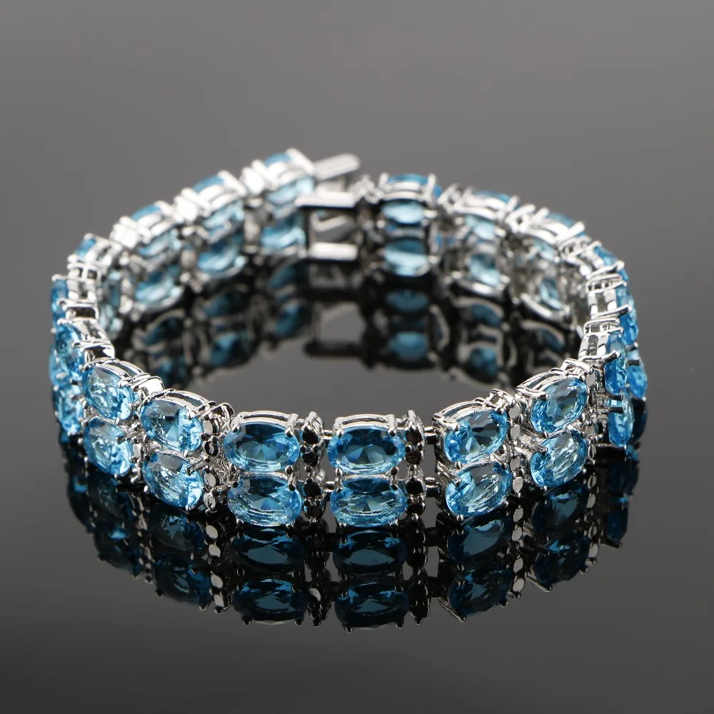 Женские браслеты ручной работы из серебра 925 пробы 18 см|925 jewelry|cz braceletsterling silver |