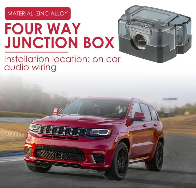 

1PC One Out Of Four Ground Box Automotive Electronic Parts Cable Power Ground Distribution Block For Auto Hub Car Junction Box