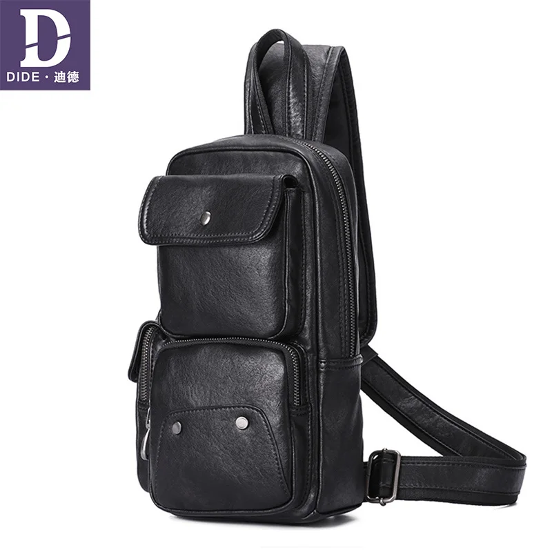 DIDE High Quality luxury brand shoulder messenger bag for male Casual Chest Bag Men 9.7 inch Multi-pocket Port | Багаж и сумки
