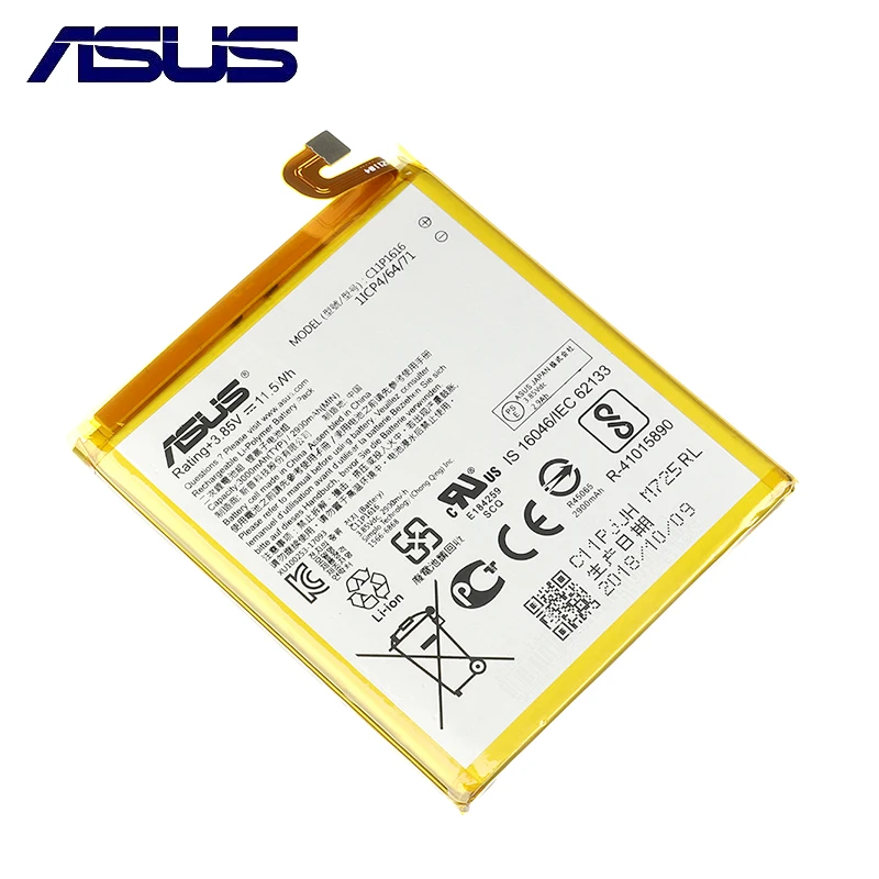 Оригинальный аккумулятор ASUS C11P1616 для телефона ZenFone V V520KL A006 3000 мАч высокая