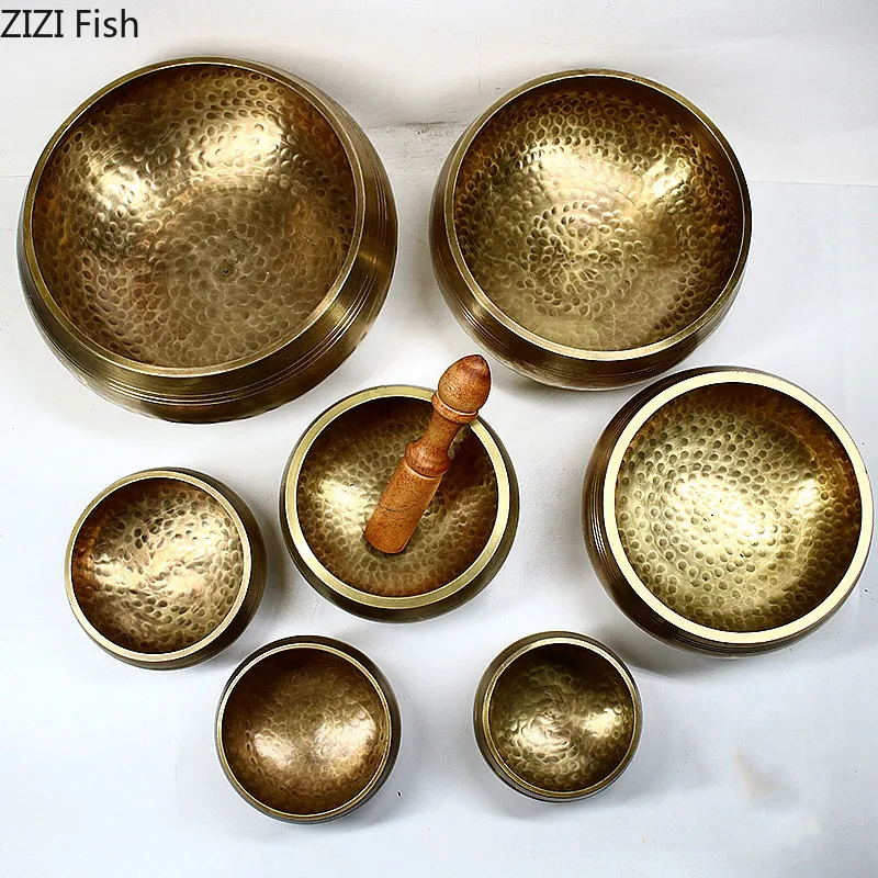 Тибетская планшетория для йоги буддийская Звуковая терапия медная церковная