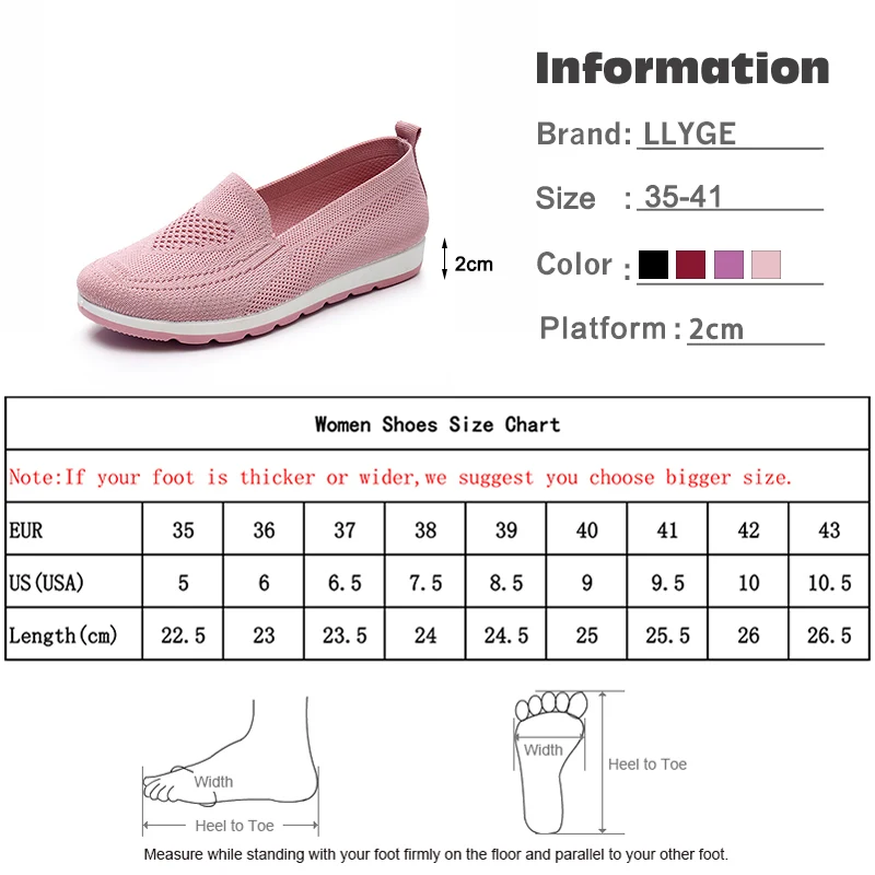 

Summer Shoes For Women Knitting Breathable Women's Loafers 2021 Flat Ballet Light Vulcanized Sneakers Spring Ladies Sock Shoes