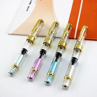 fountain pen f nib 0 5mm ef nib 0 38mm for choose 1pclot transparent color ink pens for writing school office supplies