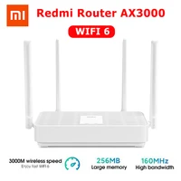 Беспроводной маршрутизатор Xiaomi Redmi AX3000, Wi-Fi 6, сетчатый гигабитный двухдиапазонный ретранслятор сигнала Wi-Fi 2,4 ГГц/5,0 ГГц, усилитель сигнала с ...