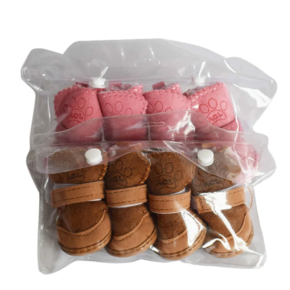 Зимняя Теплая обувь S XXL для собак 4 шт./компл. Симпатичные ботинки зимняя