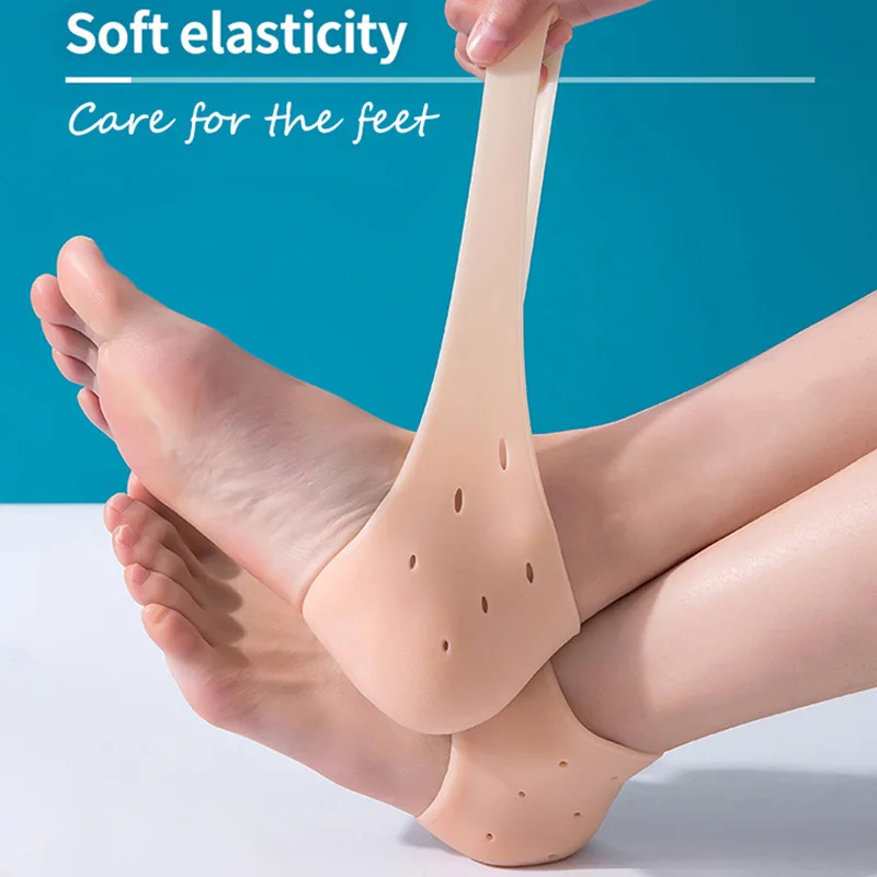 

1 pairs silikonowe żel pedicure pielęgnacja stóp protector pęknięty nawilżający z powrotem pięty skóry ortopedyczne balet
