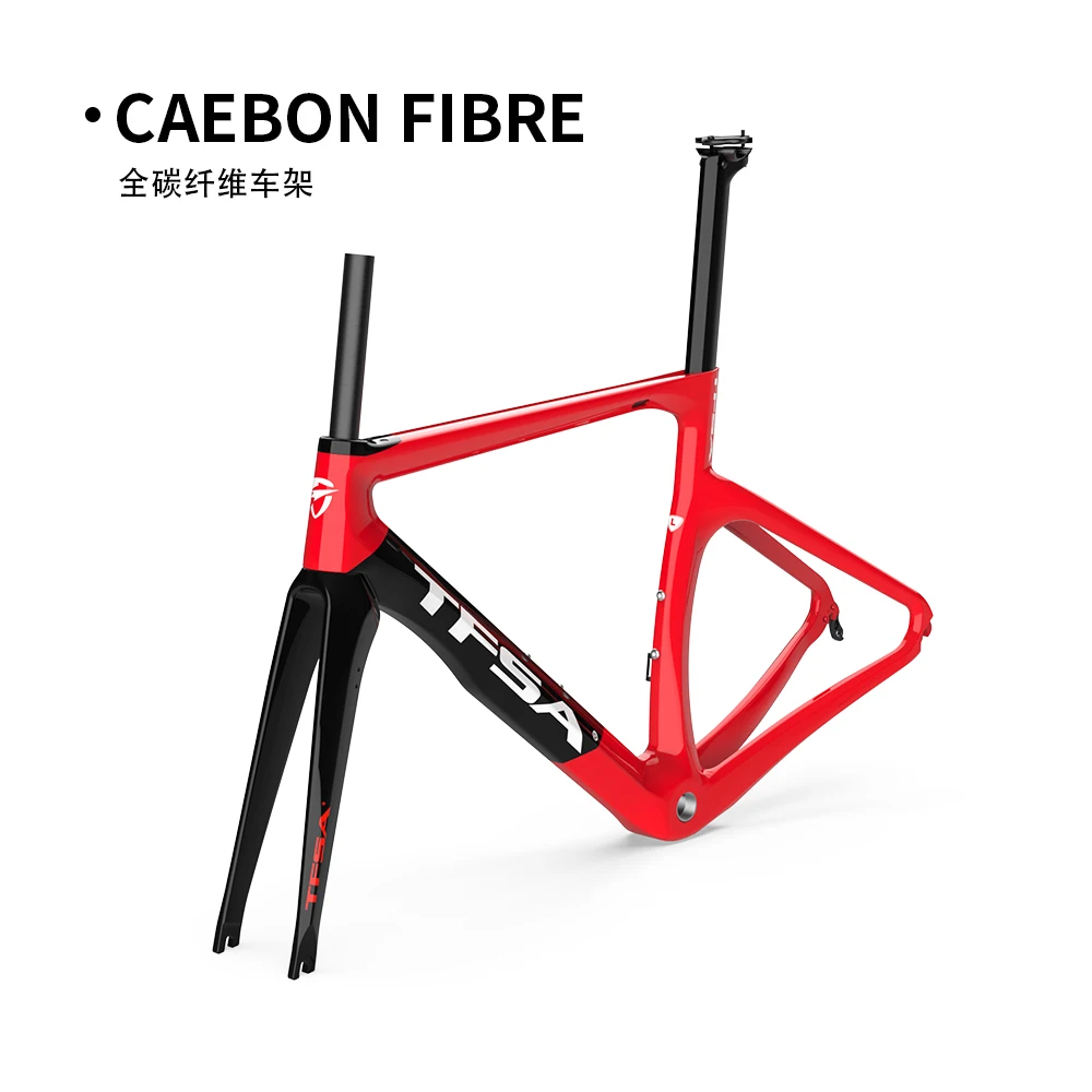 

Новинка 2021 года, Задняя рама TFSA, дисковые тормоза, Di2, механический 3K, углеродное волокно, дорожные велосипедные рамы, рама для велосипеда