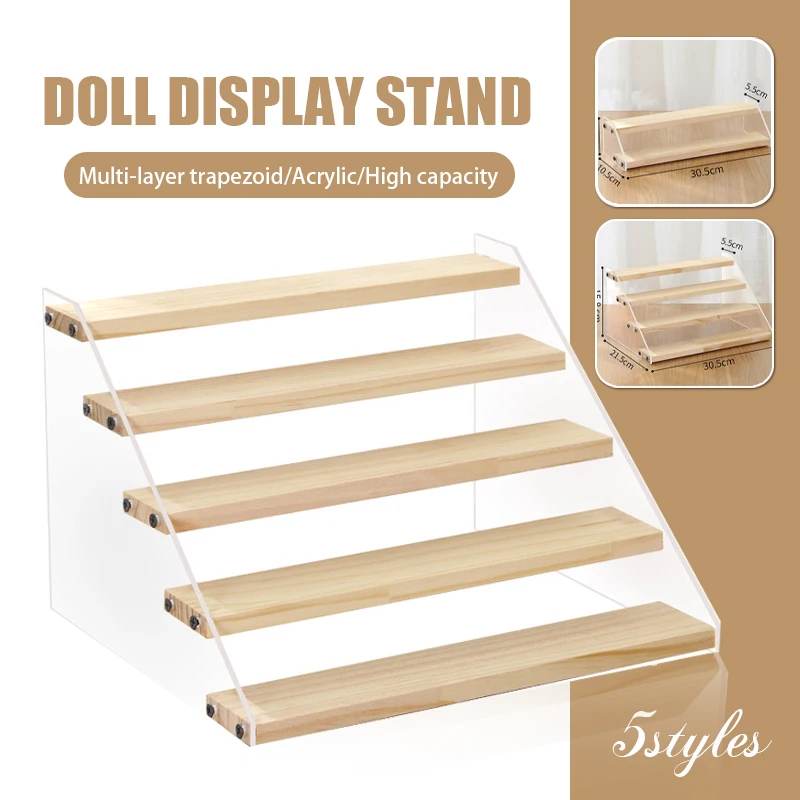 

Acrylic Display Rack Glasses Cosmetic Doll Figure Model Toy Ladder Riser Stand Storage Showcase Jewelry Collectibles Shelf Holde