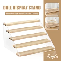 acrylic display rack glasses cosmetic doll figure model toy ladder riser stand storage showcase jewelry collectibles shelf holde