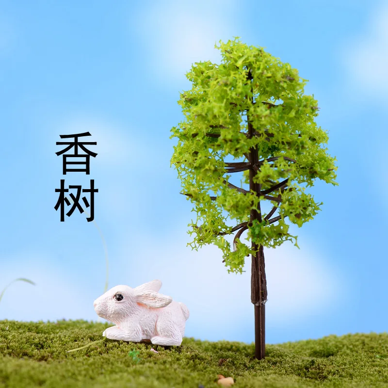 Искусственный розовое дерево запасами ивовых деревьев миниатюрная сказочная